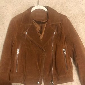 Beautiful brown BLANKNYC suede moto jacket